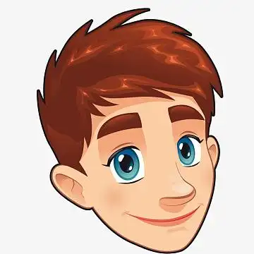 卡通手绘人物设计aipng矢量图商务男士头像png矢量图水彩男士头像png