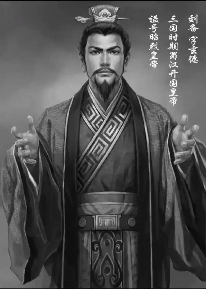 知乎@睿哥画三国 三国时期蜀汉开国皇帝 刘备字玄德 号昭烈 - 抖音