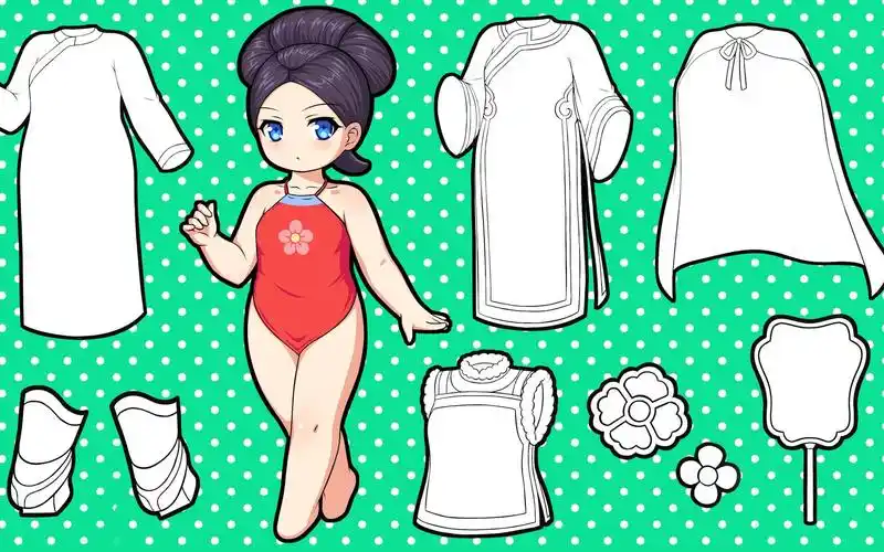 纸娃娃换装涂色玩不腻