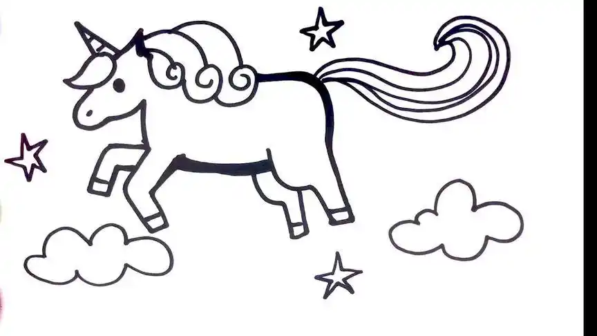 白龙马,蹄朝西,驮着唐三藏跟着三徒弟,画西游记里的白龙马