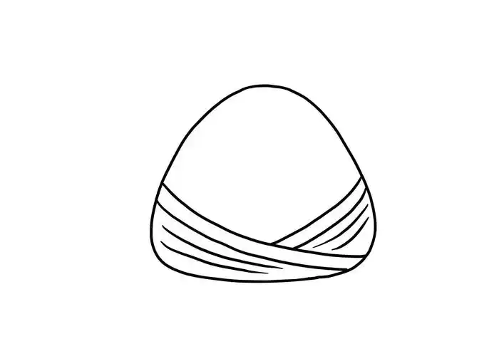 粽子简笔画(美术端午节画粽子)插图