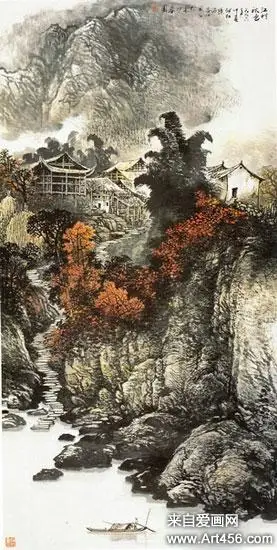 山水画家丁剑虹作品欣赏