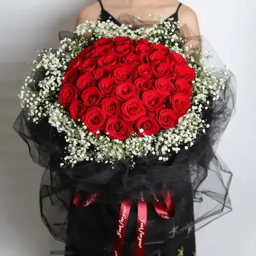 99朵52朵玫瑰花束情人节送妈妈女朋友闺蜜朋友老师爱情惊喜礼物女神节