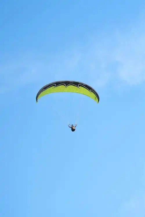 降落伞,高,天空