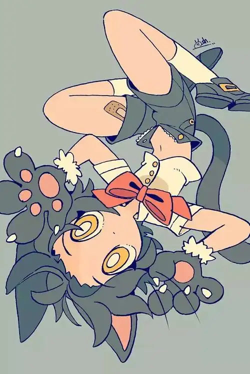 23:13:02超可爱日式简约画风插画师 kanekoshakeq版可爱角色设定参考