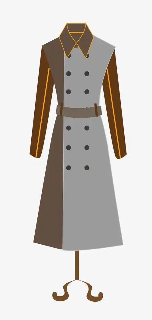 矢量装饰扁平化模特衣架png