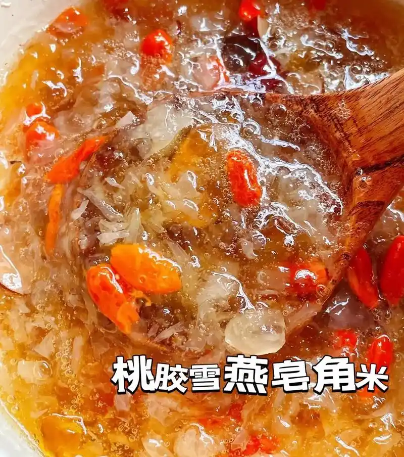 桃胶雪燕皂角米.胶原满满,喝出素颜少女肌[害羞][害羞] 桃 - 抖音