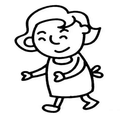 妈妈的一天图片简笔画 画妈妈的简笔画图片