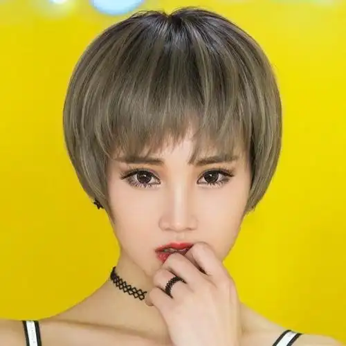 图书>期刊/杂志>时尚/美妆>图书其它>假发男女短发短碎发时尚蓬松自然