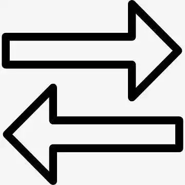 左,右箭头的轮廓图标