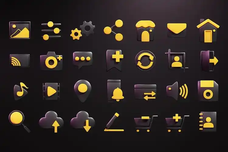 3d立体图标icon设计