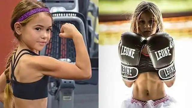 8岁女孩练出逆天腹肌! 这才是真正的"女汉子"