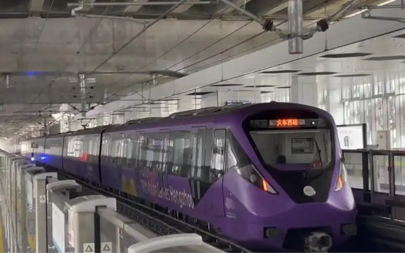 lcd里】杭州地铁19号线运行 多视角车内拍摄【片尾有亚运会紫色列车】