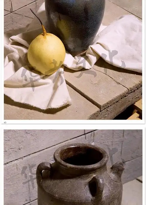 中考结构素描静物零基础单体组合临摹书画册照片对应入门初学者