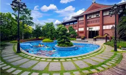 江门恩平恒大泉都喜遇温泉度假别墅2天1晚2人公寓或者816人别墅私家