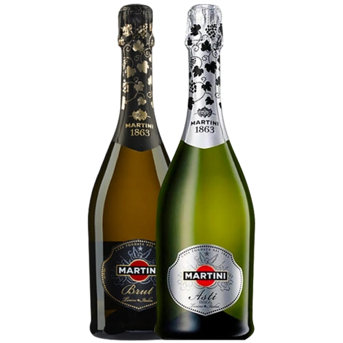 martini马天尼起泡酒意大利原装进口香槟气泡酒清爽粉色甜酒双支
