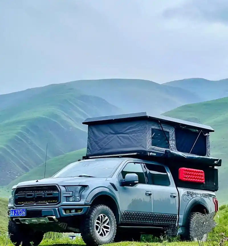 房车旅行 #皮卡背驮房箱#露营车改装 #皮卡 - 抖音