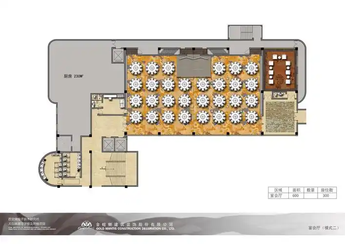 中航酒店宴会厅方案一