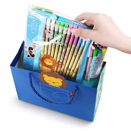 圣诞节大礼包儿童 小学生_儿童学习用品文具套装小学生文具礼盒圣诞节