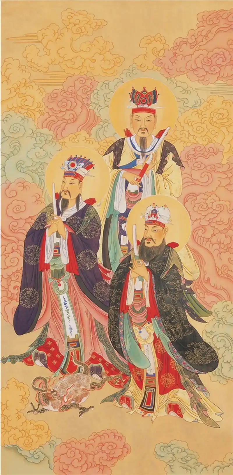 道教"三官大帝"图