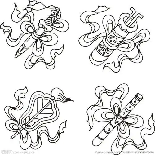 八仙过海简笔画片