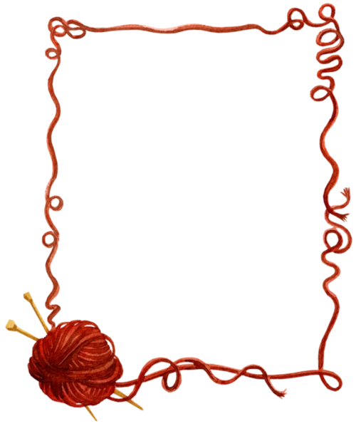 png边框素材#毛线边框