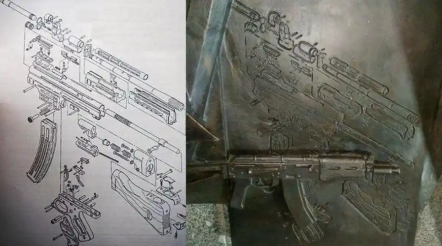 ak47之父纪念碑出现重大失误图案不是ak而是德国枪