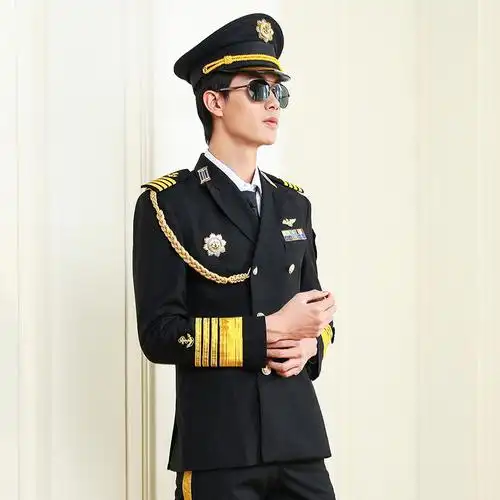 美国海军制服游艇船长晚宴常服礼宾主持演出服工装制服