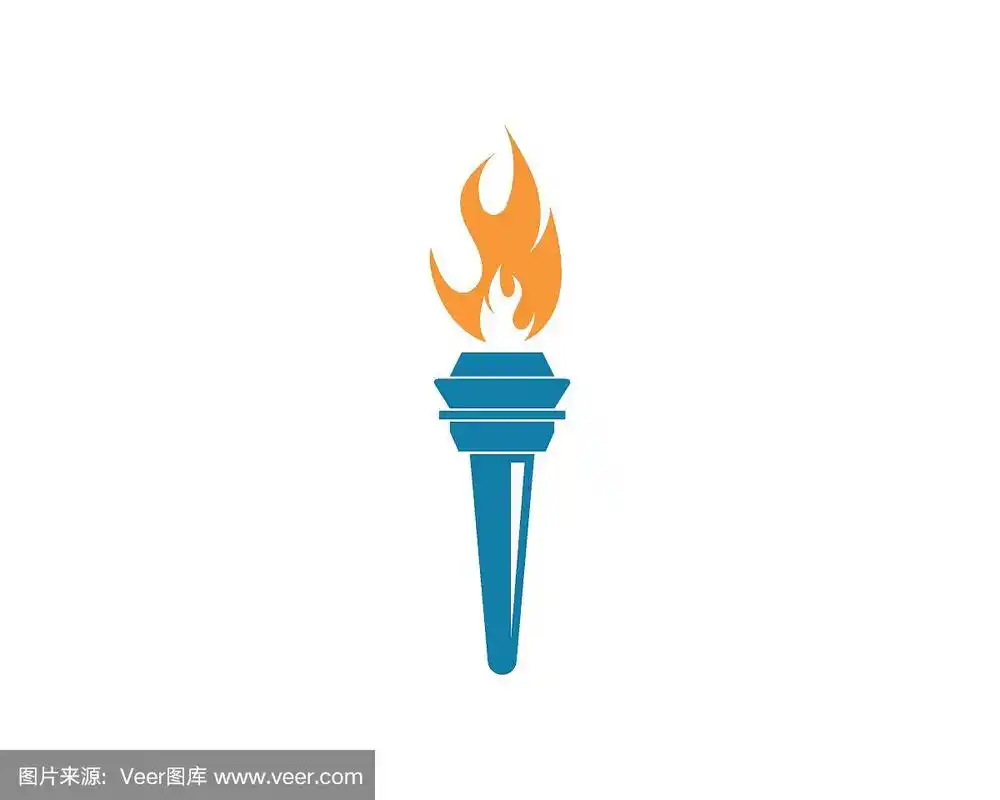 火炬标志图标插画矢量设计