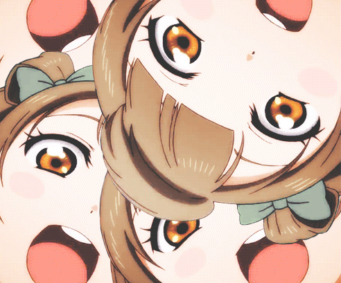 女孩面部可爱大眼睛gif动图_动态图_表情包下载_soogif