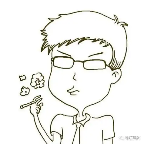 简笔画抽烟的人物(简笔画图片大全) -【爱个性】