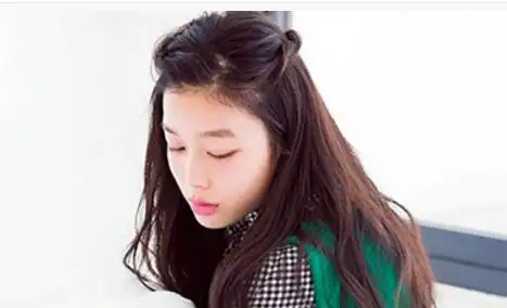 女生长发披发发型图片 示范优雅披发如何扎好看(3)