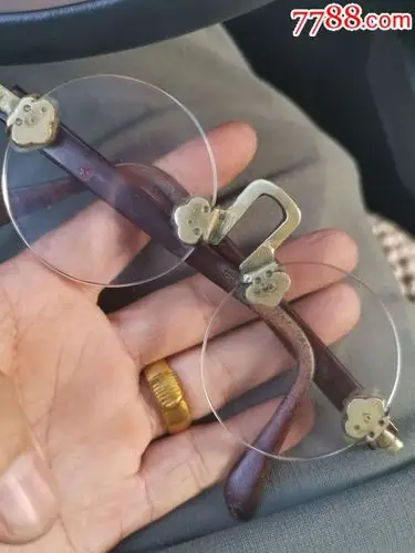 民国德华老石头镜-墨镜/眼镜-7788收藏