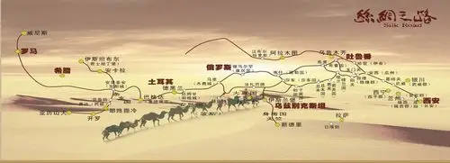 古代丝绸之路途径的路线