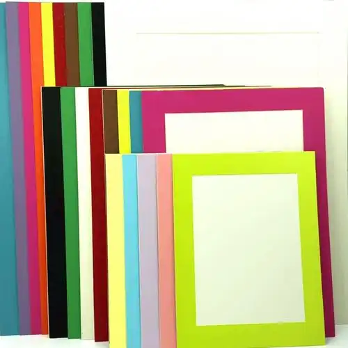 简易卡纸画框儿童8k装裱a4纸质美术素描折纸