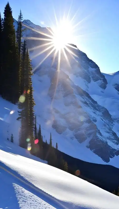 「美图欣赏」雪山之巅阳光点缀神秘让人陶醉
