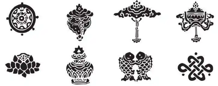 八吉祥纹纹样图案设计绘画