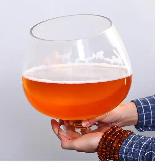 高脚杯超大号扎啤啤酒杯特大号啤酒杯酒吧巨型大容量酒杯超大红酒杯