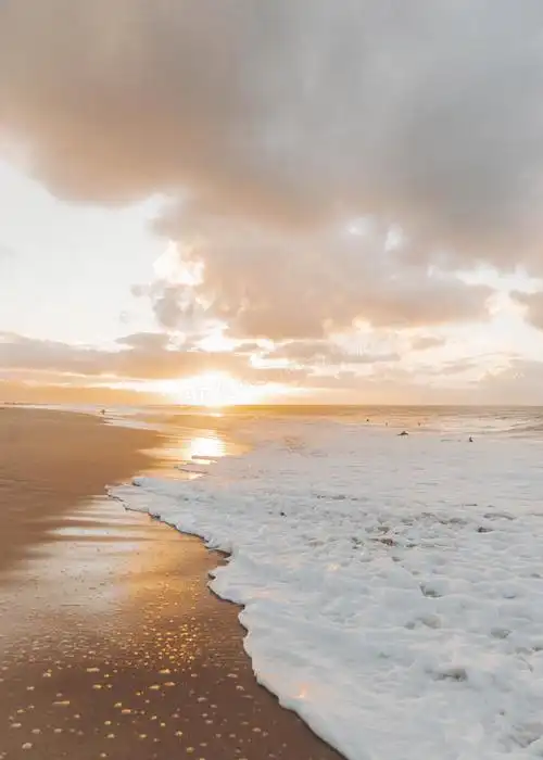 黄昏意境大海图片