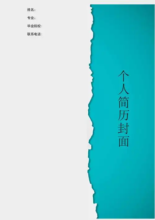 时尚大气个人求职简历封面(252)_第1页