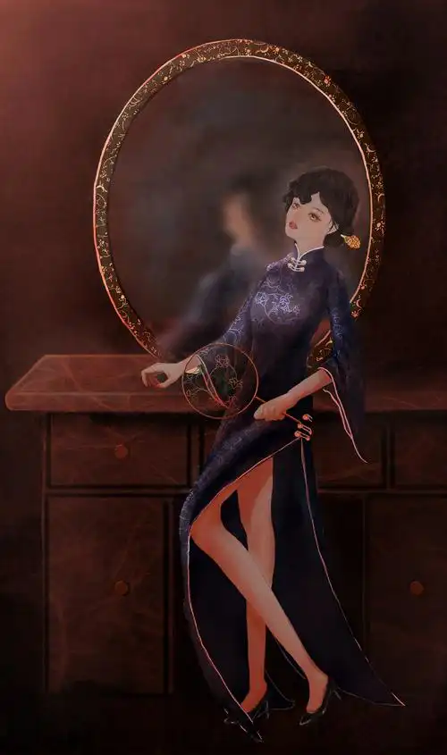 锦绣旗袍|插画|创作习作|z06308497_原创作品-站酷zcool