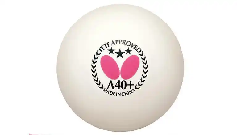 蝴蝶butterfly 乒乓球a40 95770 3只装 新塑胶制蝴蝶三星球有缝球(内