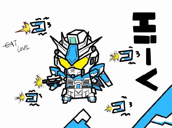 q版可爱机动战士高达头像,大家喜欢哪张?_插画