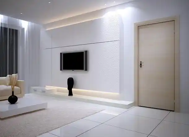 现代简约风格客厅电视背景墙装修效果图