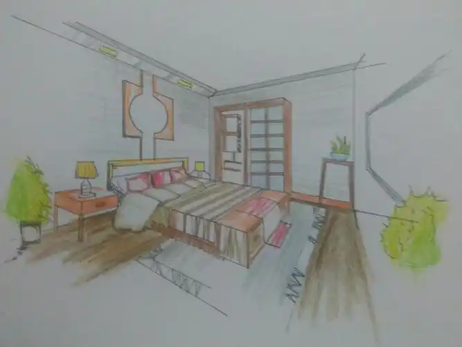 汕职院173届室内设计班《手绘效果图》课程作业展