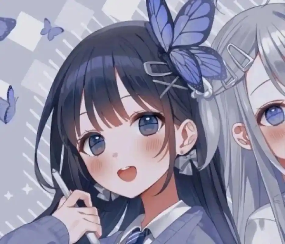 可爱闺蜜头像(五)一人一半 无水印