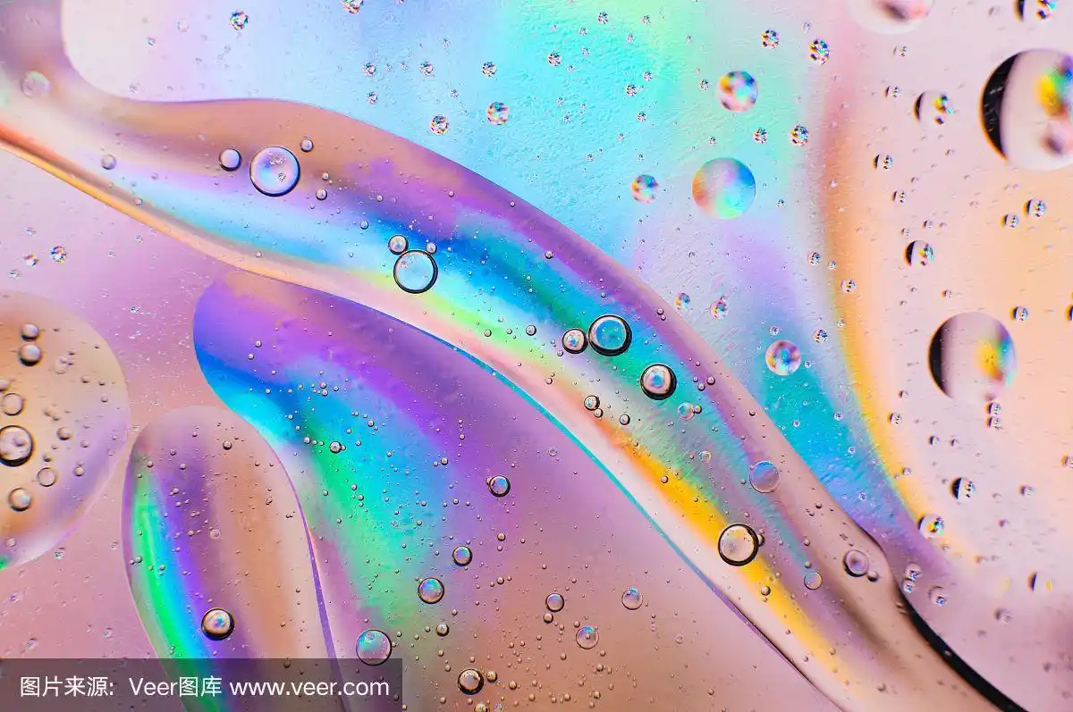 荧光色,背景,水滴,抽象,大特写