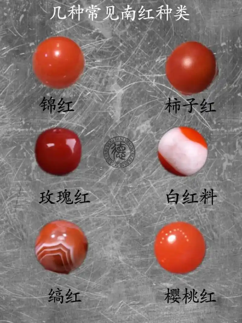 南红玛瑙集中常见颜色分类 1.