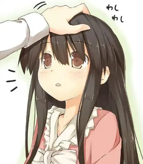 摸摸头手简笔画