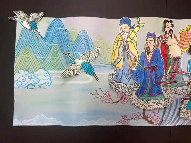 日常课件分享八仙过海长卷